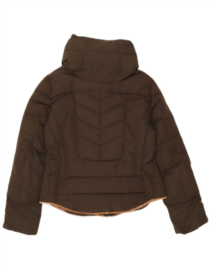 Женская стеганая куртка Zara UK 14, средний хаки