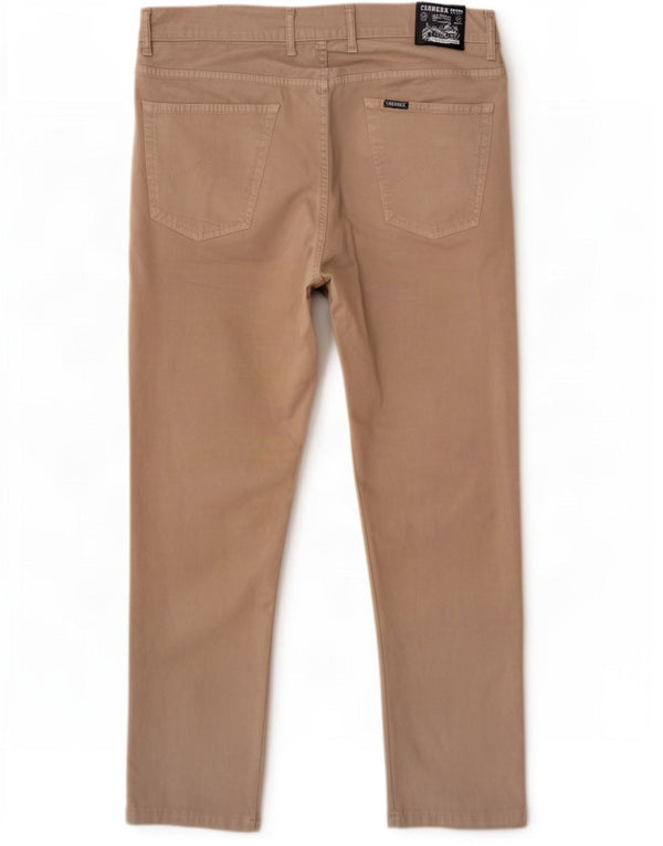 Carrera Mens 717 Slim Casual Брюки IT 54 2XL W38 L32 Бежевый хлопок