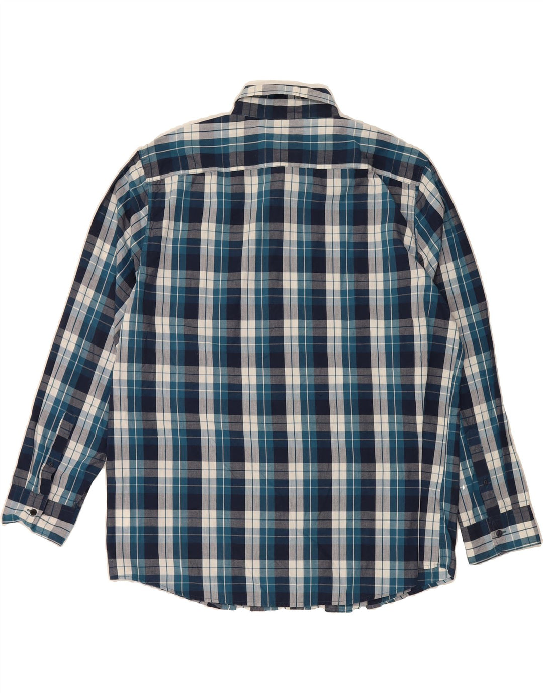 LEE Mens Regular Fit Shirt 2XL Blue Check Cotton Vintage Lee and Second-Hand Lee from Messina Hembry 