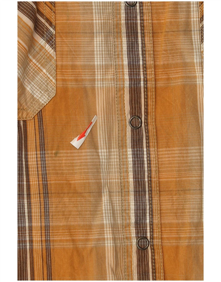 Мужская рубашка Prana XL, желтая клетка, хлопок