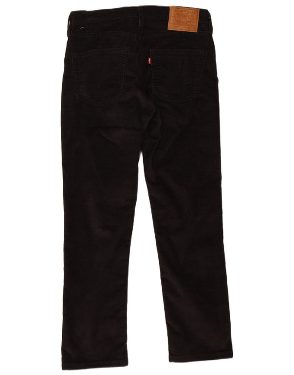 Мужские вельветовые брюки Levi's 511 W32 L29, черные, хлопковые