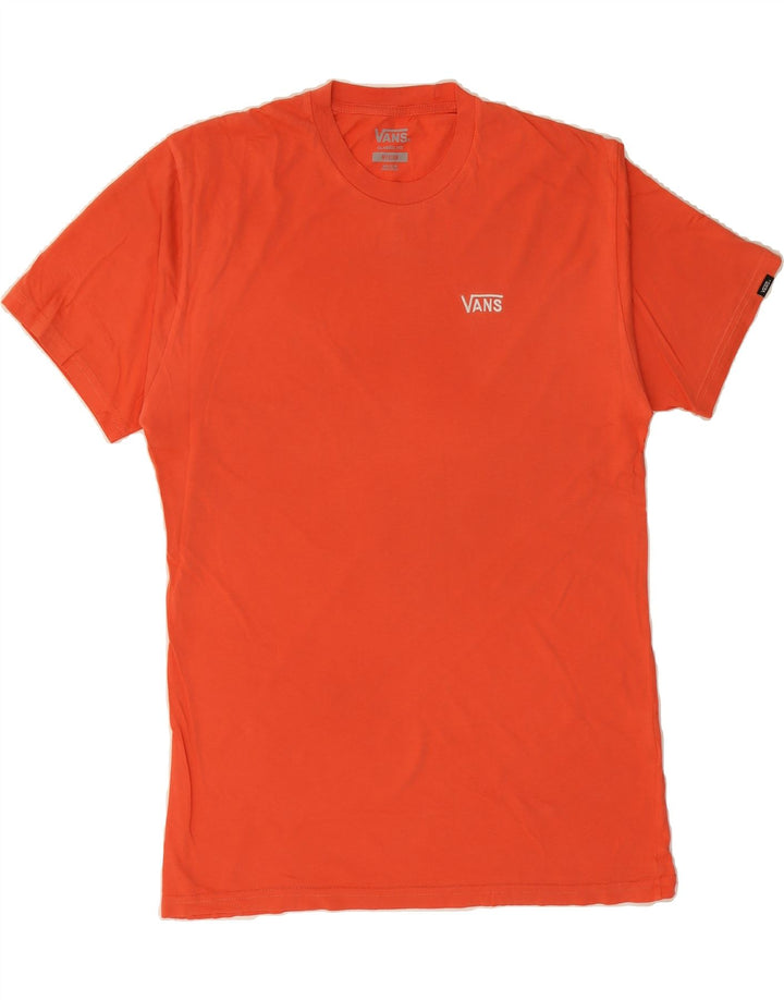 VANS Mens Classic Fit T-Shirt Top Medium Orange Cotton Vintage Vans and Second-Hand Vans from Messina Hembry 