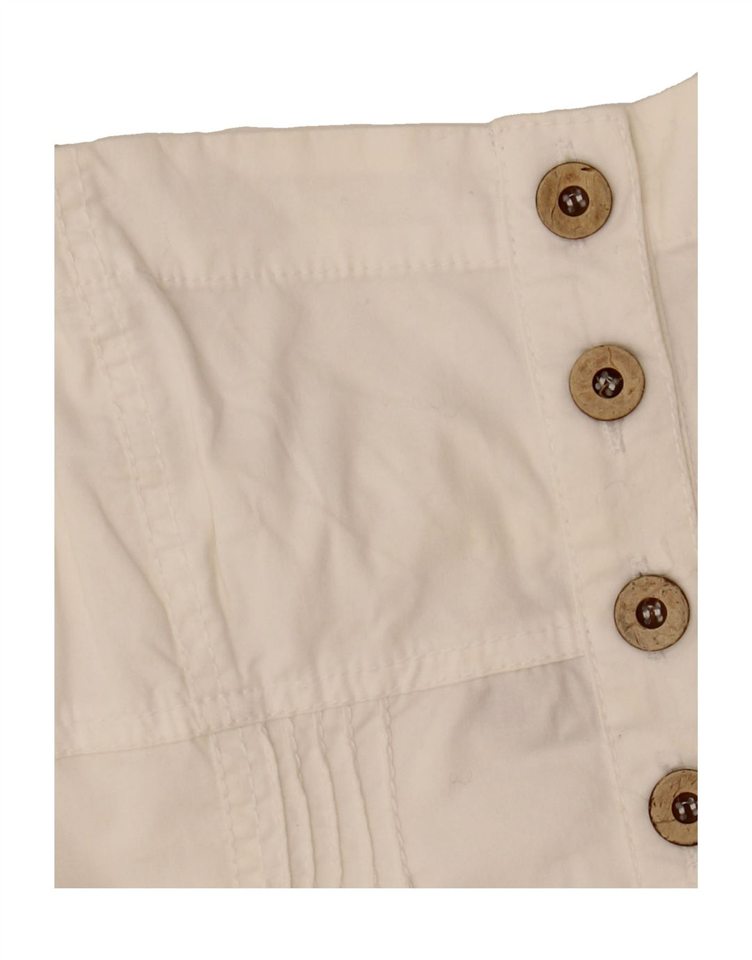BERSHKA Womens Sleeveless Playsuit UK 10 Small  White Cotton Vintage Bershka and Second-Hand Bershka from Messina Hembry 