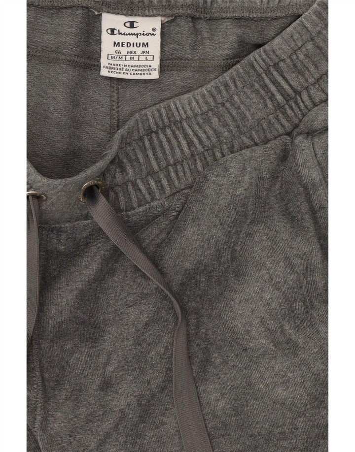CHAMPION Womens Graphic Tracksuit Trousers UK 14 Medium  Grey Cotton Vintage Champion and Second-Hand Champion from Messina Hembry 