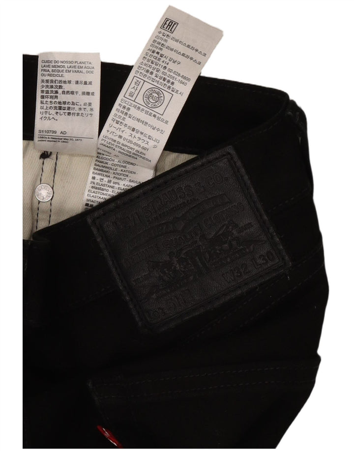Мужские джинсы Levi's Slim 511 W32 L30, черный хлопок