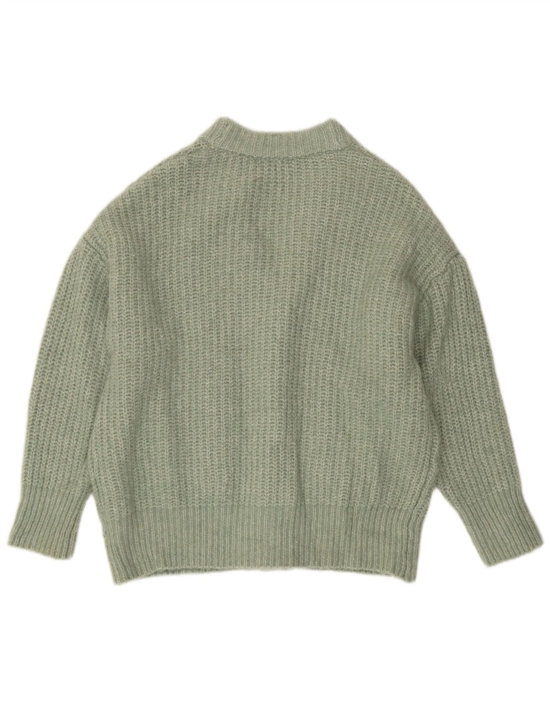 Женский свободный кардиган Zara UK 14, средний зеленый цвет