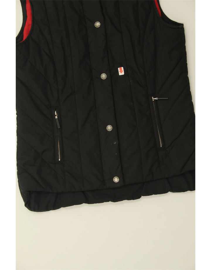 TOMMY HILFIGER Womens Padded Gilet UK 12 Medium Black Vintage Tommy Hilfiger and Second-Hand Tommy Hilfiger from Messina Hembry 