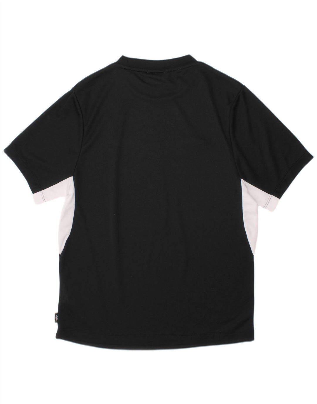 UMBRO Boys T-Shirt Top 11-12 Years Black Colourblock Polyester