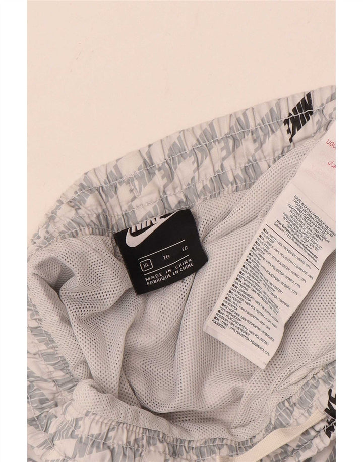 Nike Boys Graphic Swimming Shorts 13-14 Years XL Grey Polyester