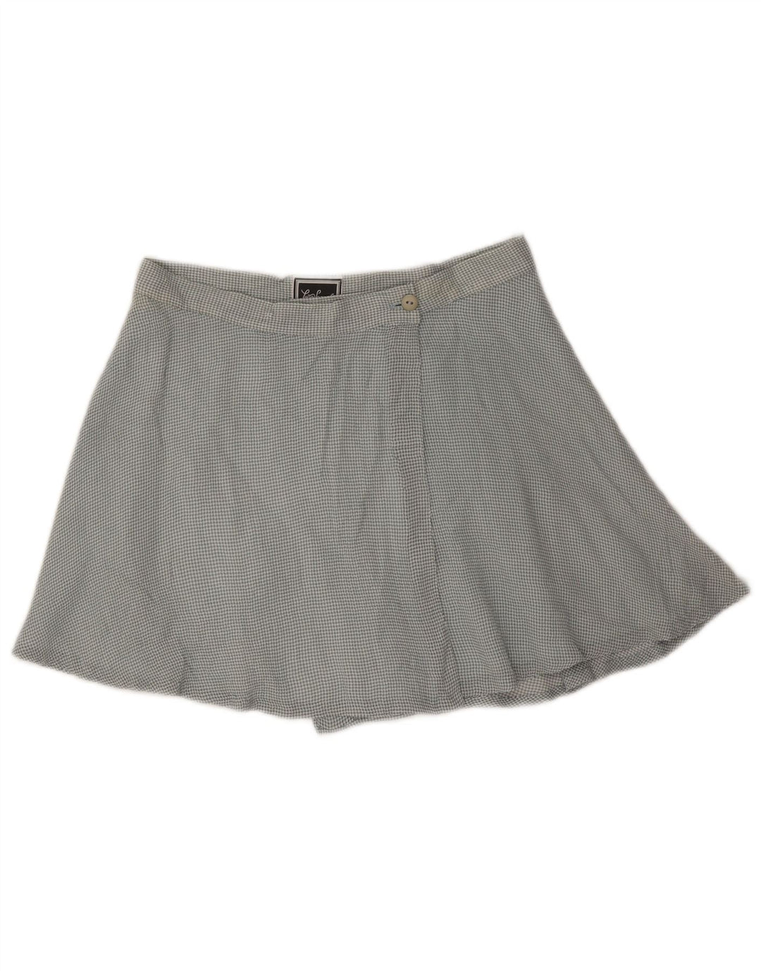 Женская мини-юбка с запахом Luisa Spagnoli Medium W26 Синяя в мелкую клетку