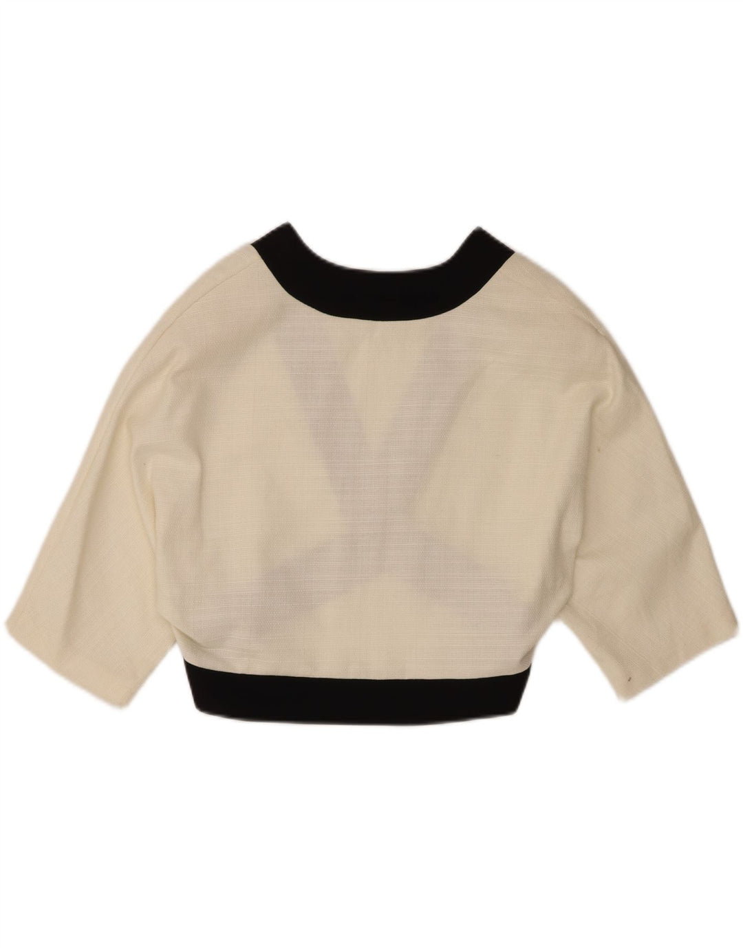 Винтажное женское болеро EU 44 XL из белого хлопка