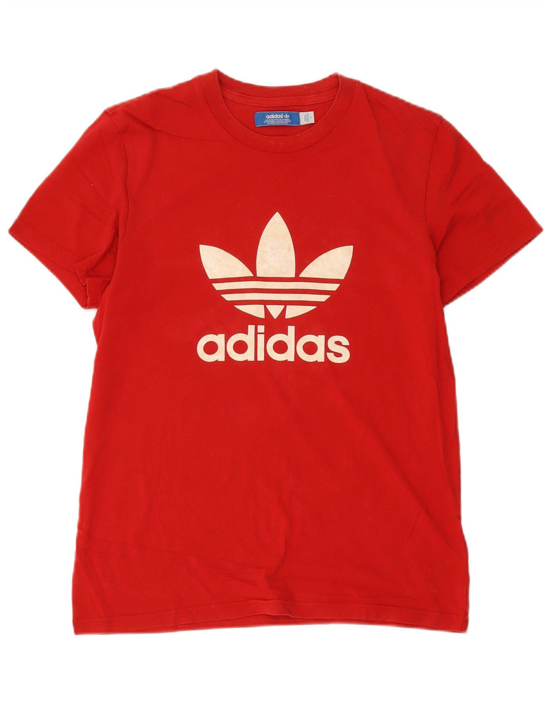 Мужская футболка Adidas с рисунком, маленький красный хлопок
