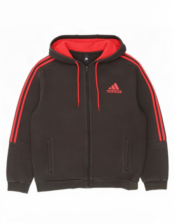 Мужской свитер с капюшоном на молнии Adidas 2XL черный