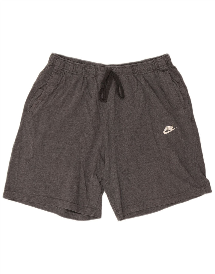 Мужские спортивные шорты Nike XL, серые хлопковые крапинки