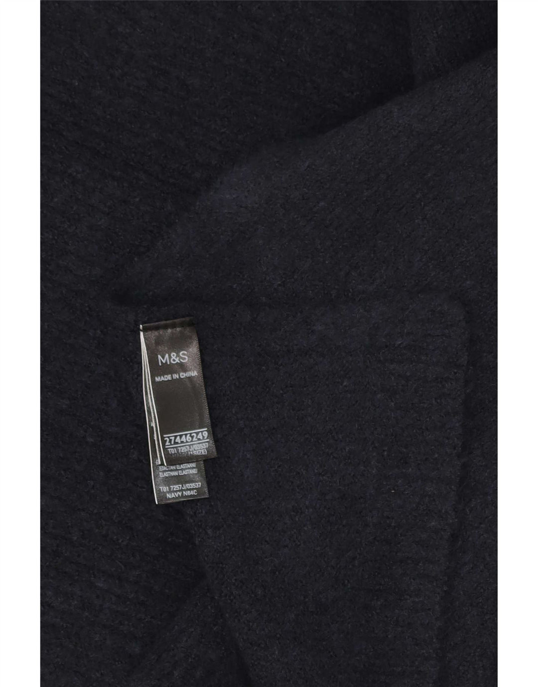 Женский джемпер-пончо Marks & Spencer, один размер, темно-синий, полиэстер