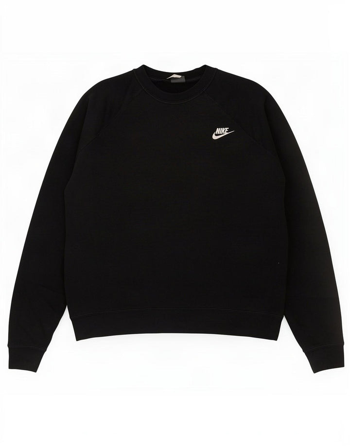 Женский свитер-свитшот Nike UK 14, средний черный, хлопок