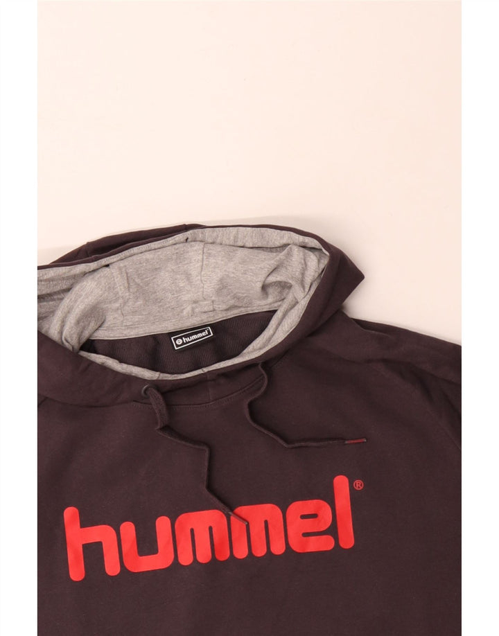 HUMMEL Мужской джемпер с капюшоном с рисунком XL, черный хлопок