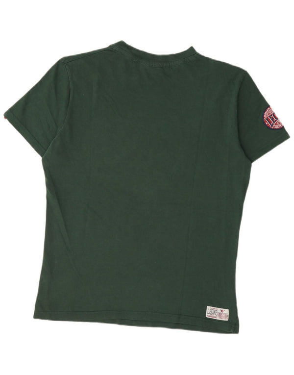 Leone 1947 Женская футболка с рисунком Top UK 18 XL Зеленый хлопок