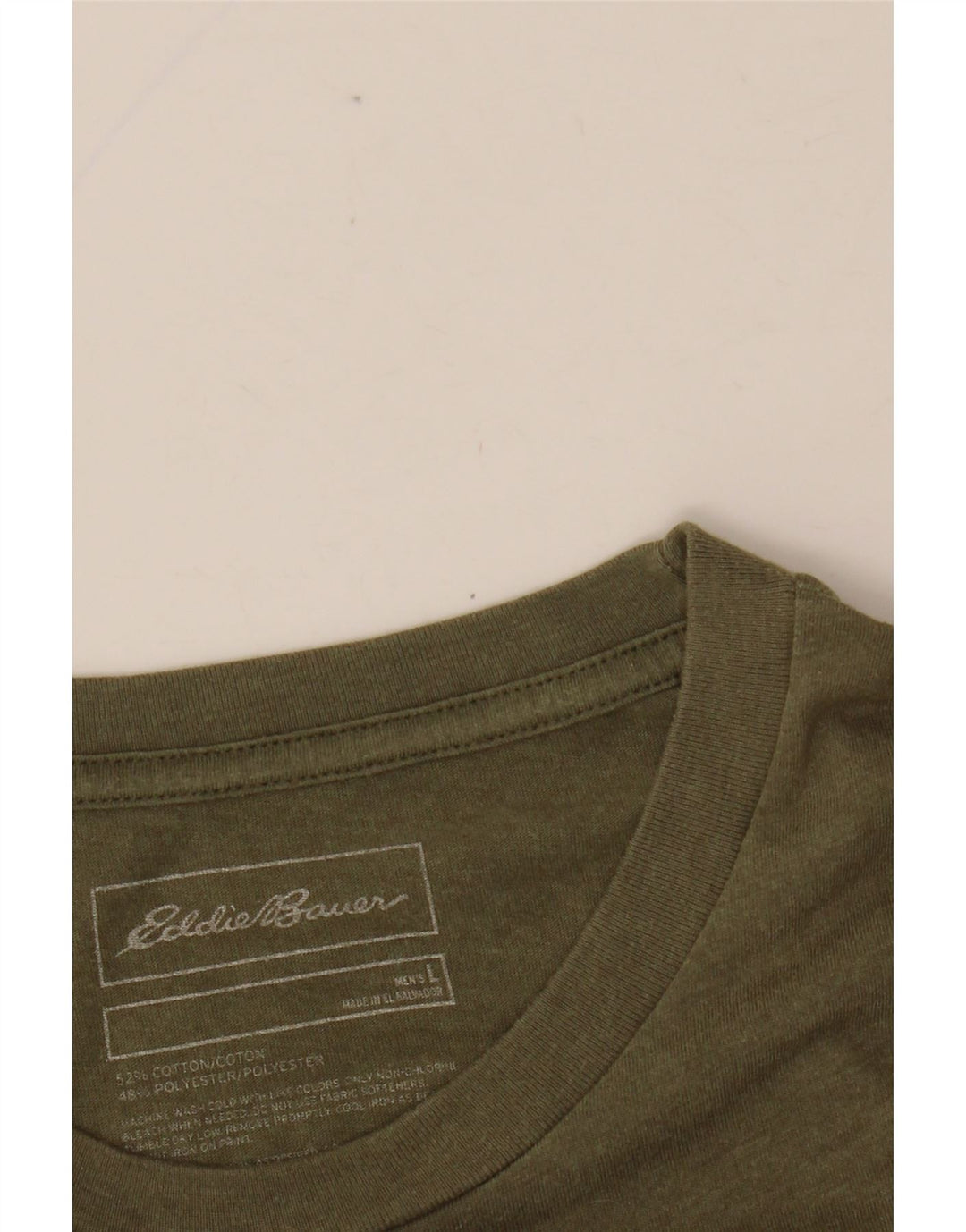 Мужская футболка с рисунком EDDIE BAUER, большой хлопок цвета хаки