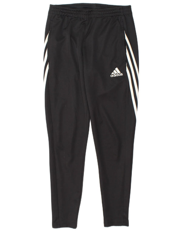 Adidas Mens Tracksuit Trousers Small Black Polyester