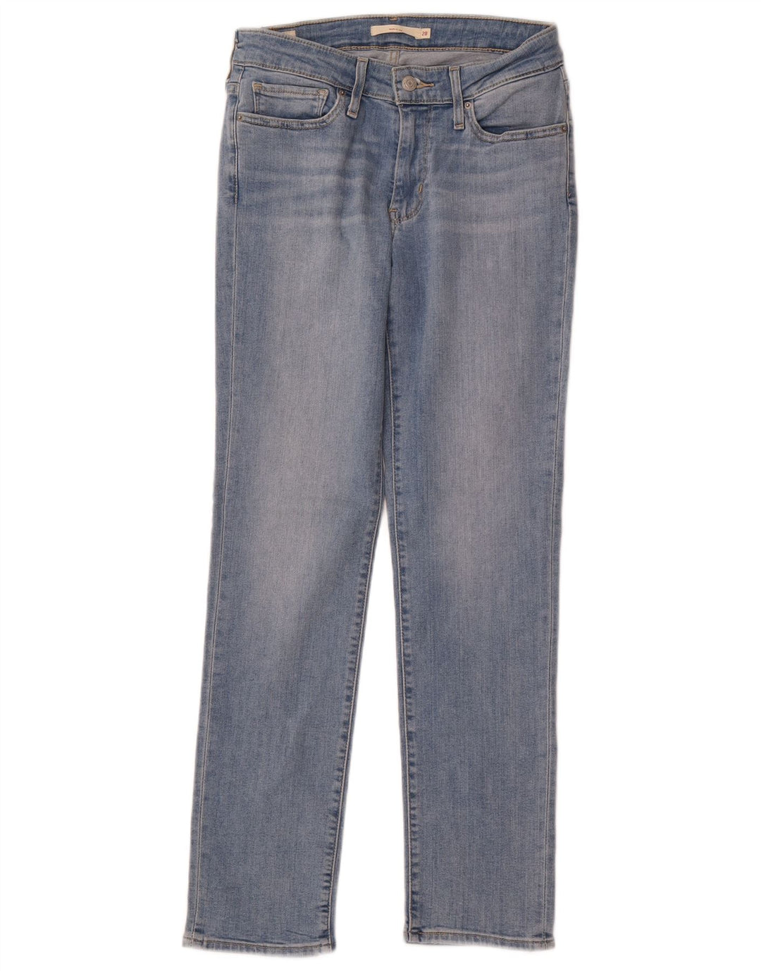 LEVI'S Womens 712 Slim Jeans W28 L30 Blue Cotton