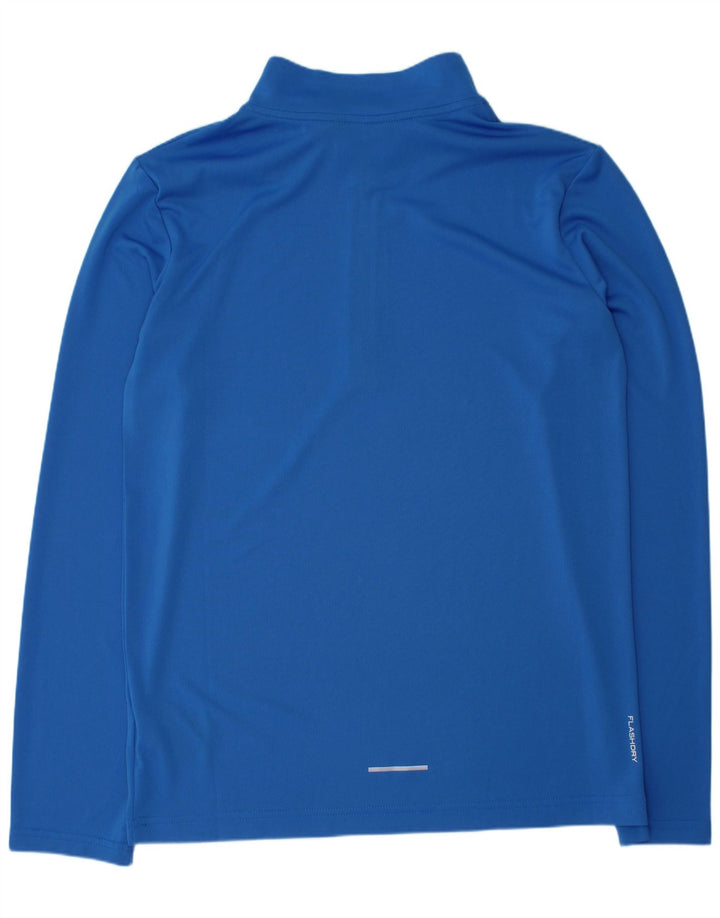 Пуловер с воротником на молнии для мальчиков The North Face, спортивный костюм, топ 13–14 лет, большой синий цвет