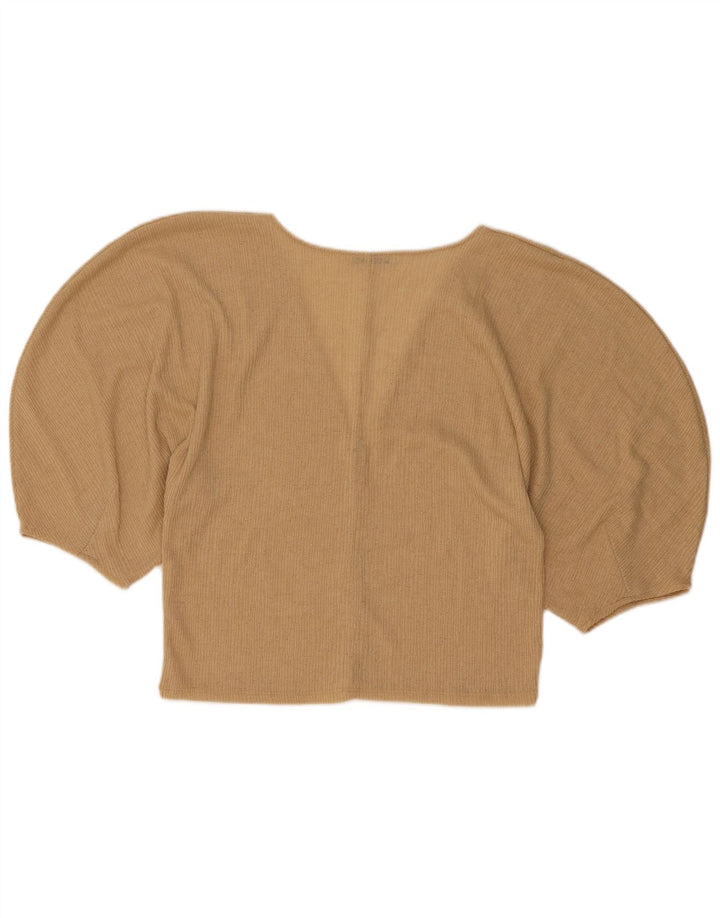 Женская блузка Zara Top UK 12, средний бежевый