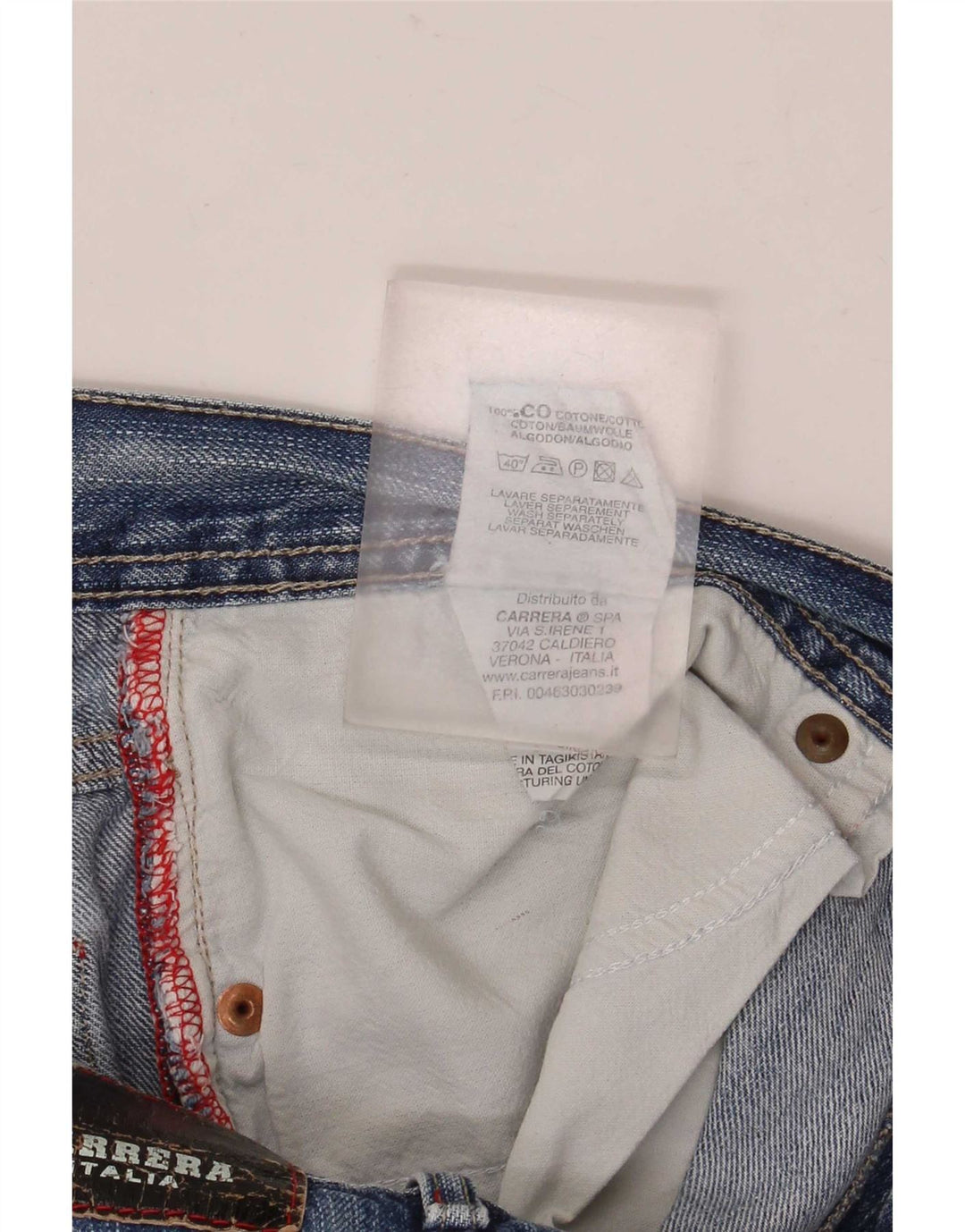 Мужские прямые джинсы Carrera W36 L30, синий хлопок