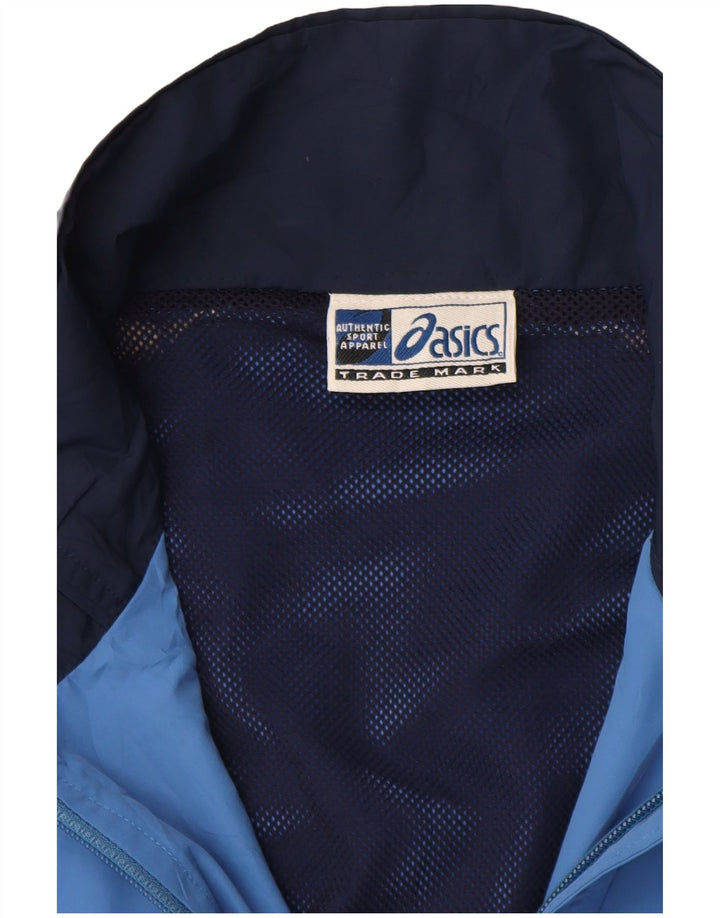 Мужская спортивная куртка Asics 2XL, синяя, полиэстер с цветными блоками