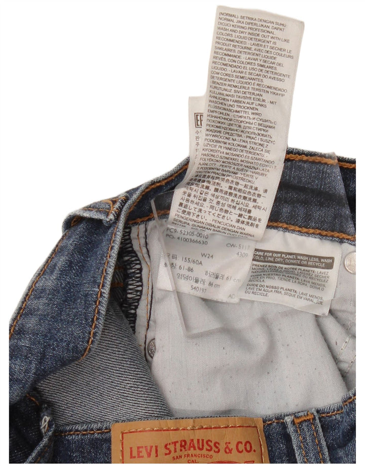 Женские джинсы скинни на танкетке LEVI'S W24 L27, синий хлопок