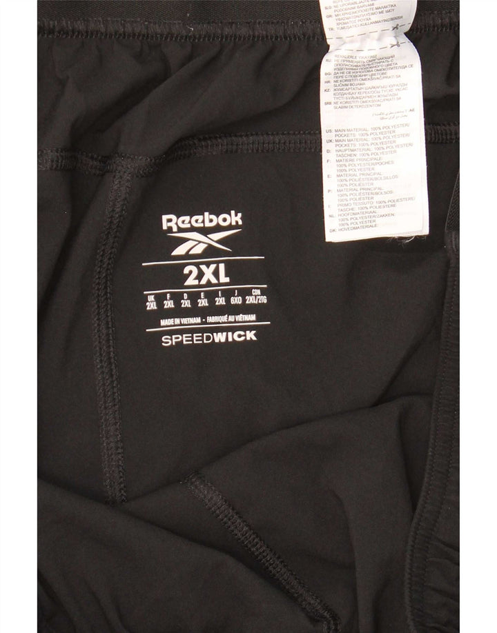 Мужские спортивные шорты Reebok 2XL, черные, полиэстер