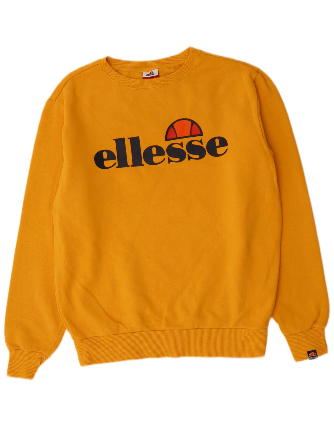 ELLESSE Женский свитер оверсайз с рисунком UK 12 Средний желтый