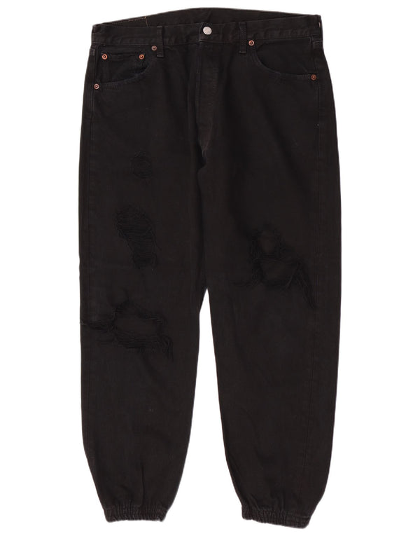 Женские джоггеры Levi's 512 зауженные джинсы W36 L27, черный хлопок
