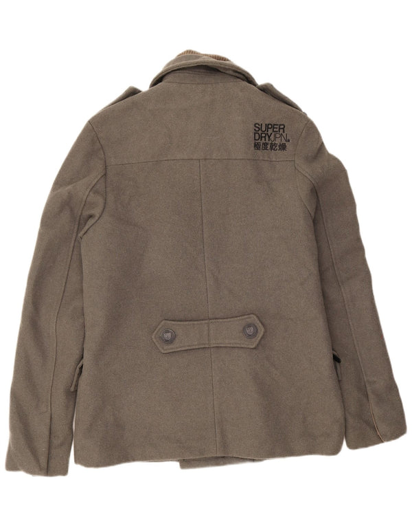 Мужское полупальто Superdry UK 40, большая серая шерсть