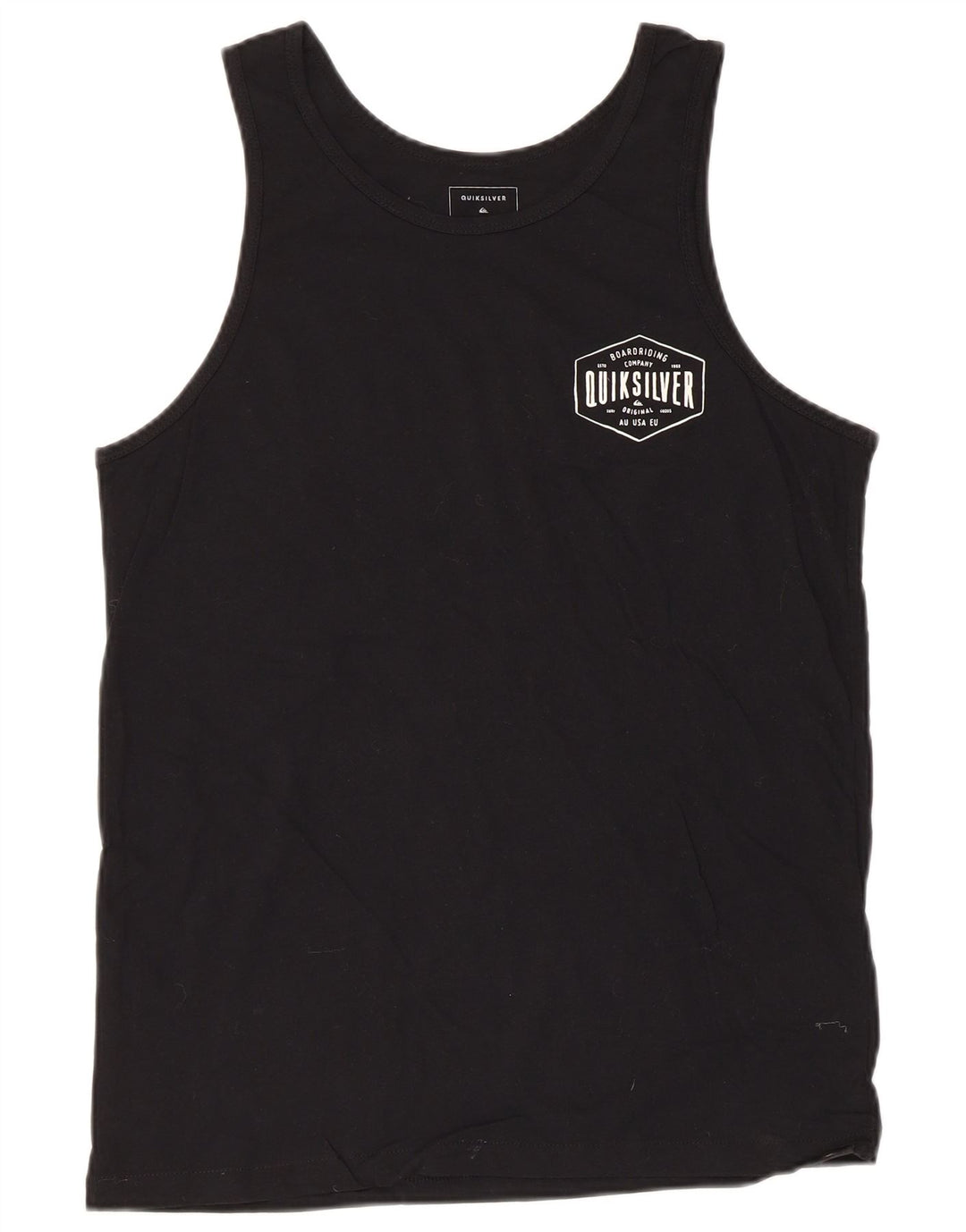 Мужской жилет Quiksilver с рисунком, маленький черный хлопковый