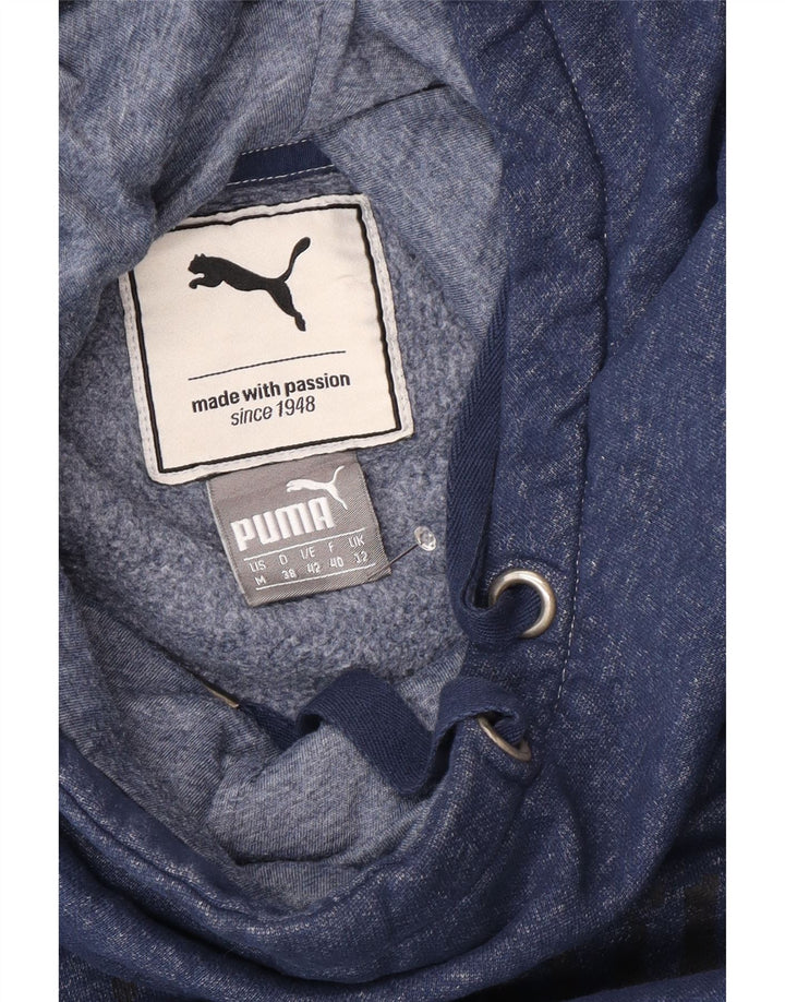 Женский джемпер с капюшоном PUMA Oversized UK 12, средний темно-синий в крапинку
