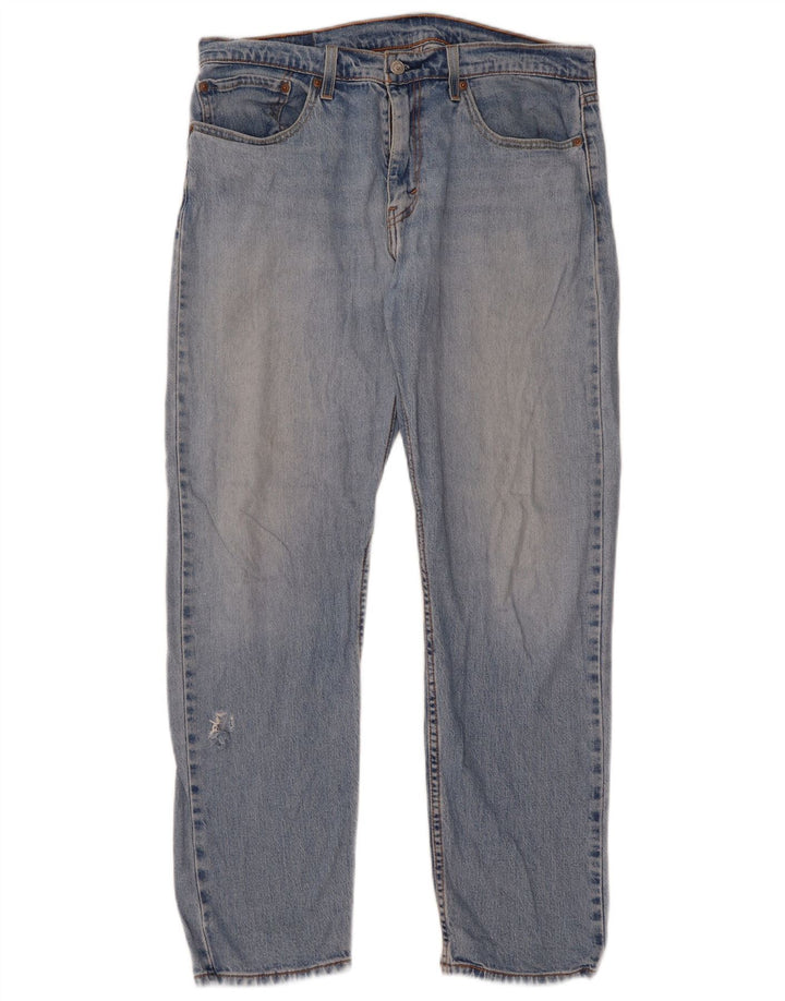 Мужские прямые джинсы Levi's 502 W33 L32 синие, хлопок