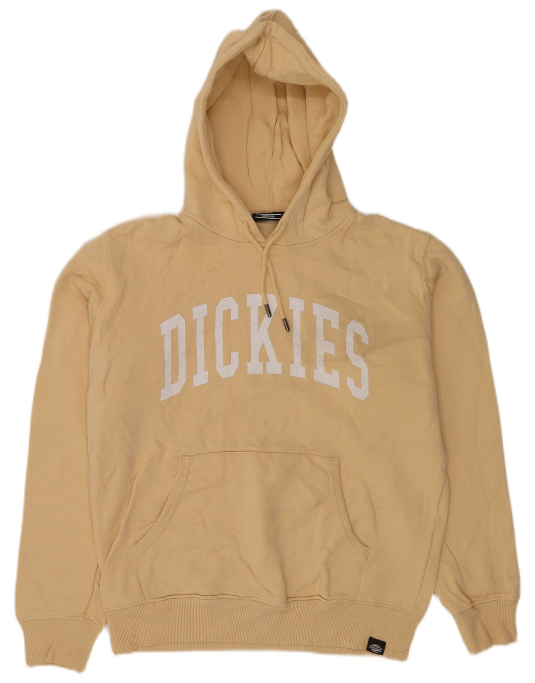 Мужской джемпер с капюшоном Dickies с рисунком, средний желтый хлопок, хлопковый
