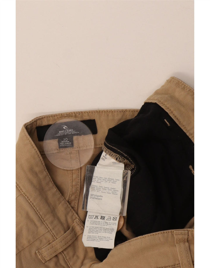Мужские шорты чинос Rip Curl W30 среднего размера, хлопковые, бежевые