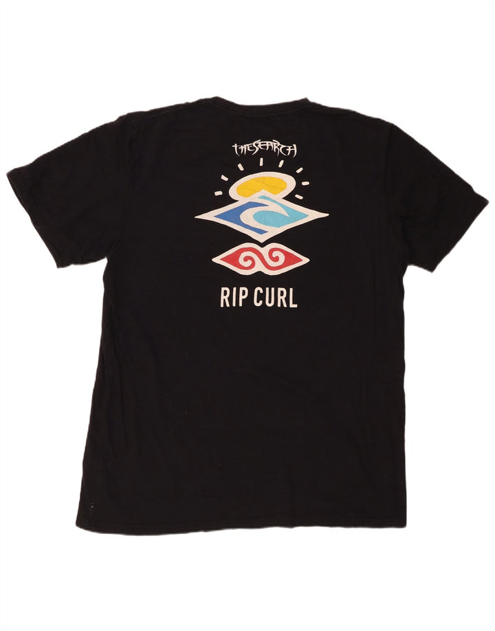 Мужская футболка стандартного кроя с рисунком RIP CURL, топ 2XL, черный хлопок