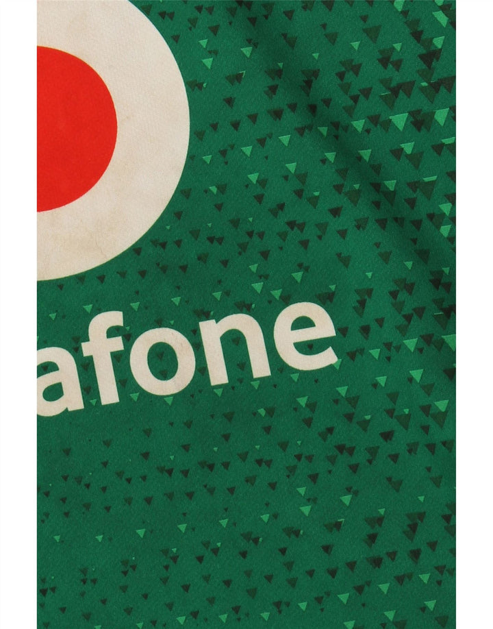 Футболка с рисунком IRFU для мальчиков CANTERBURY, топ 11–12 лет, зеленая с геометрическим рисунком