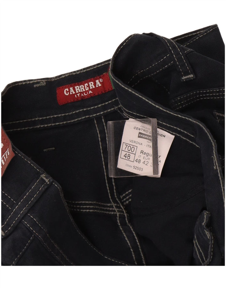 Мужские прямые джинсы Carrera IT 48 Medium W33 L34 Темно-синий хлопок