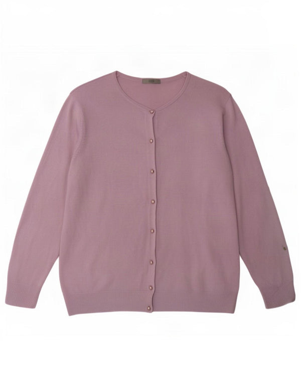 Женский кардиган Marks & Spencer UK 16, большой фиолетовый акрил