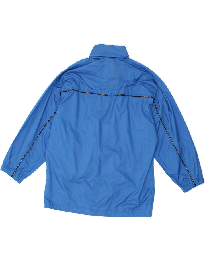 K-WAY Mens Hooded Rain Jacket UK 36 Small Blue Nylon Vintage K-Way and Second-Hand K-Way from Messina Hembry 