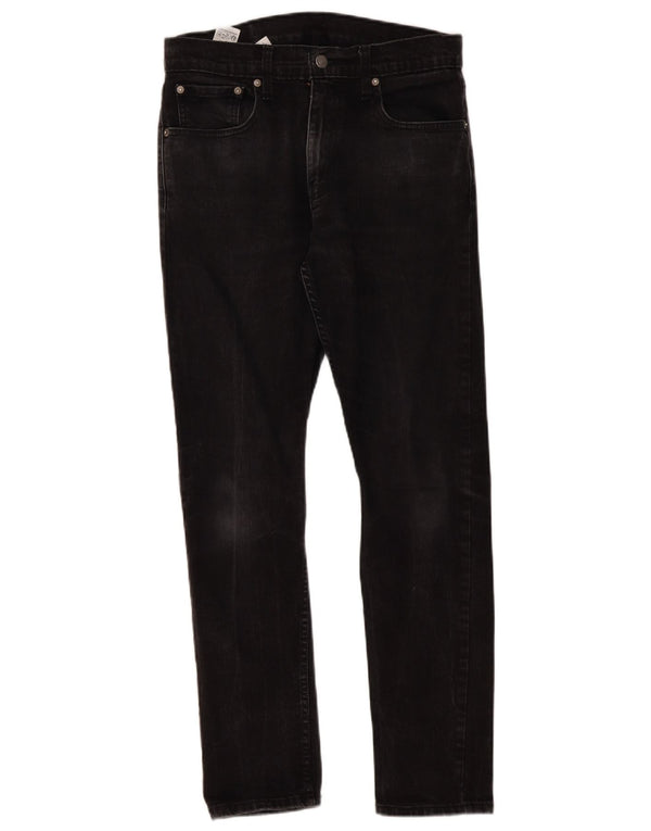 Мужские зауженные джинсы Levi's 512 W32 L32, черный хлопок