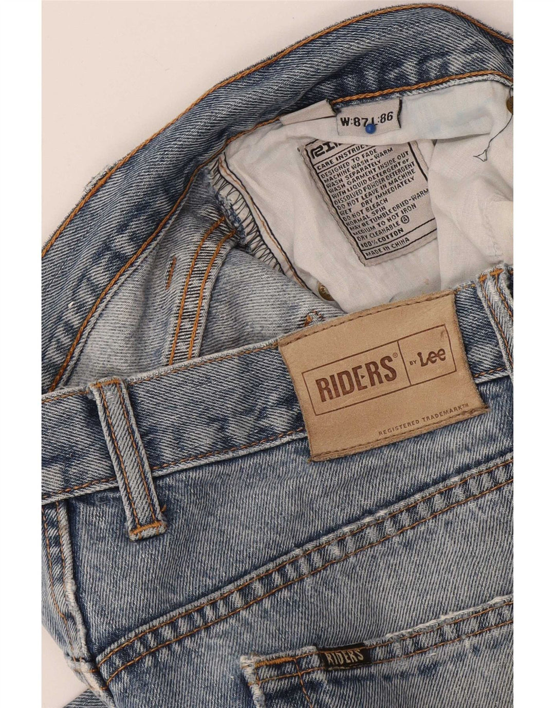Мужские прямые джинсы Lee Riders W34 L33, синий хлопок