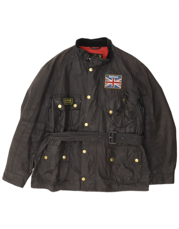 Мужская куртка Barbour из вощеного хлопка UK 42 XL, черная