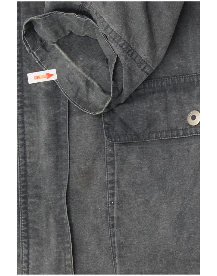 TRUSSARDI Женская куртка с капюшоном IT 44 Средний Серый Хлопок