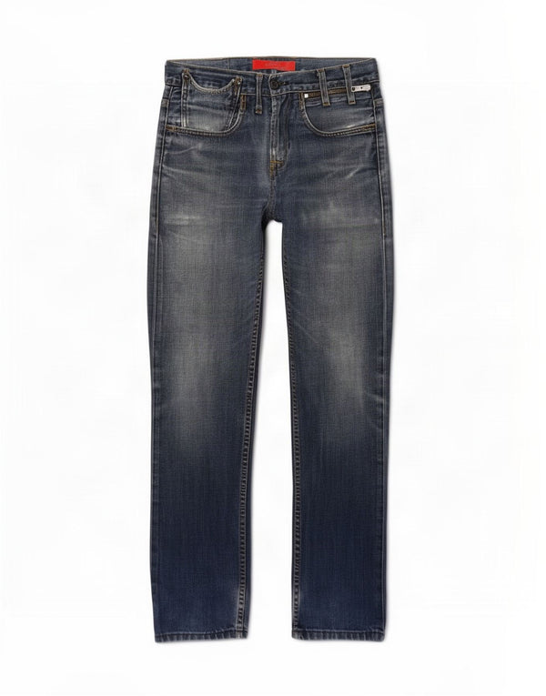 Мужские прямые джинсы Levi's 504 W29 L34 синие, хлопок