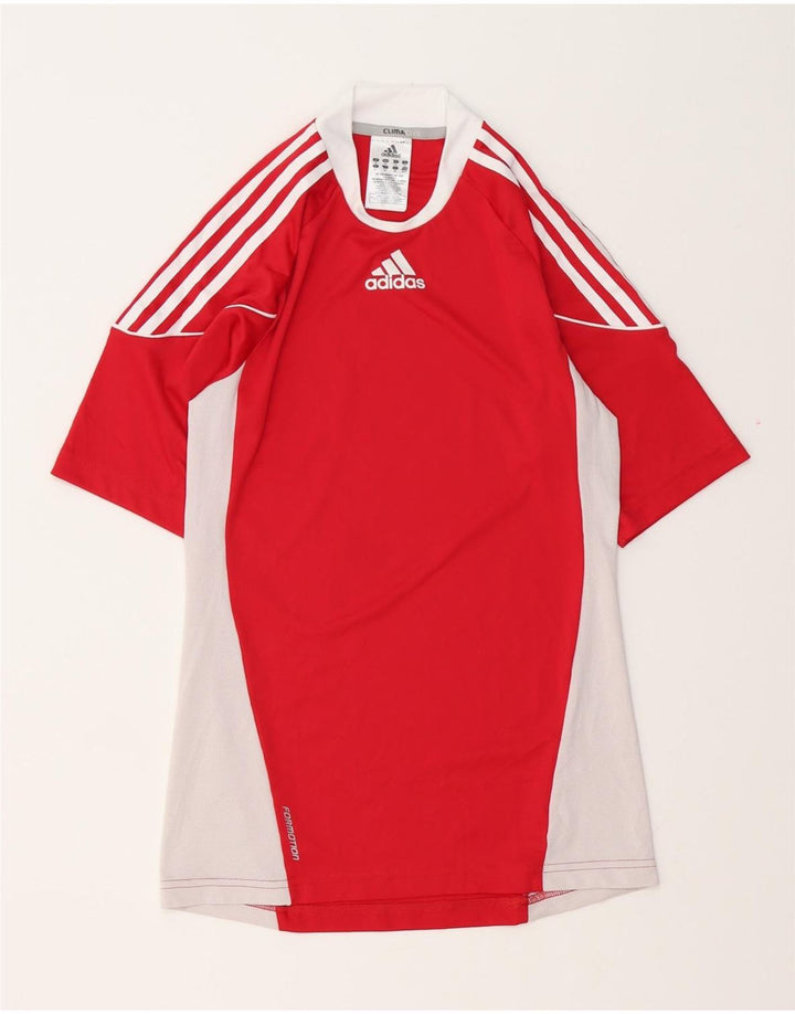 Мужская футболка Adidas Climacool Top XS, красный полиэстер с цветными блоками